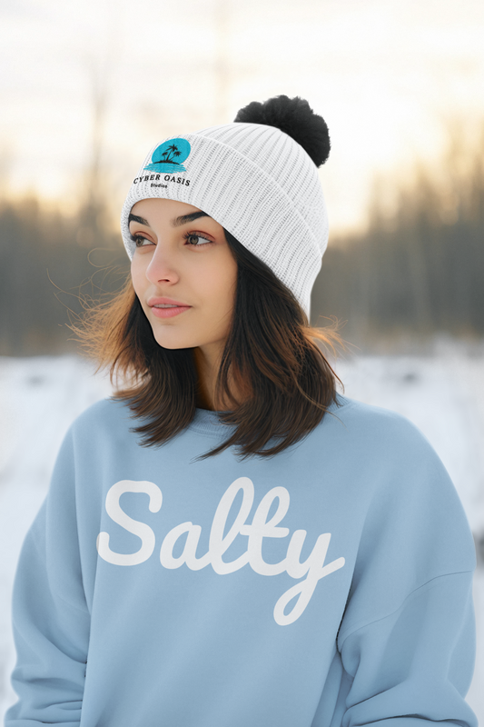 Women's 'SALTY' Sweatshirt | Elegant Beachwear | Casual Ocean-Inspired Apparel