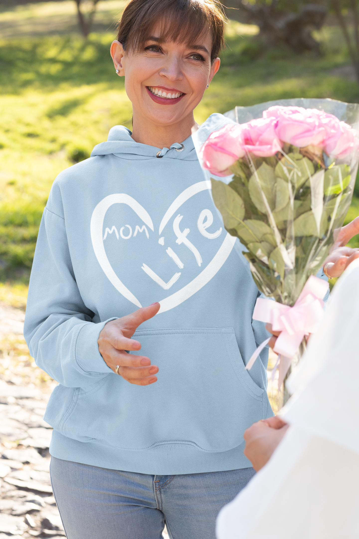 Mom Life Women's Premium Hoodie: A Heartfelt Tribute to Motherhood 🌷 - Stylish & Cozy Fashion Statement