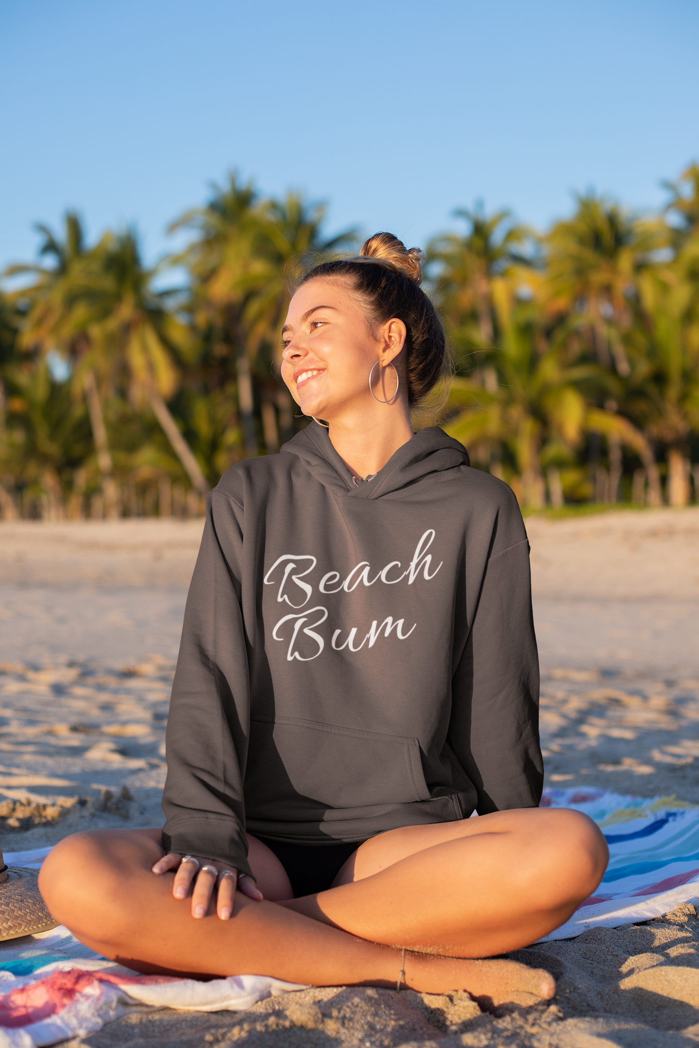 Stay Cozy in Style: Women's Beach Bum Premium Hoodie