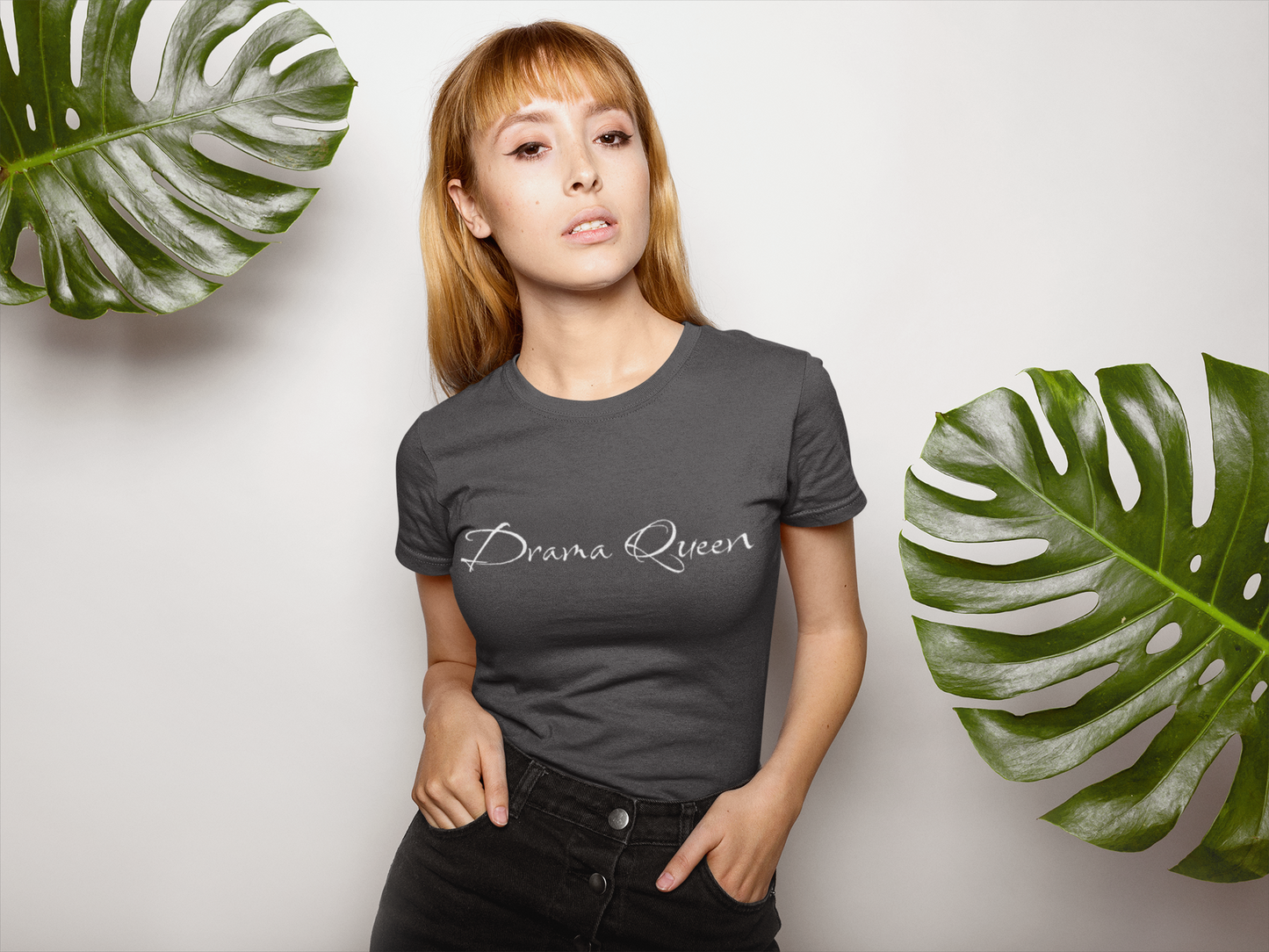 Women's 'Drama Queen' Tee - Embrace Your Sexy Side with Minimalist Flair