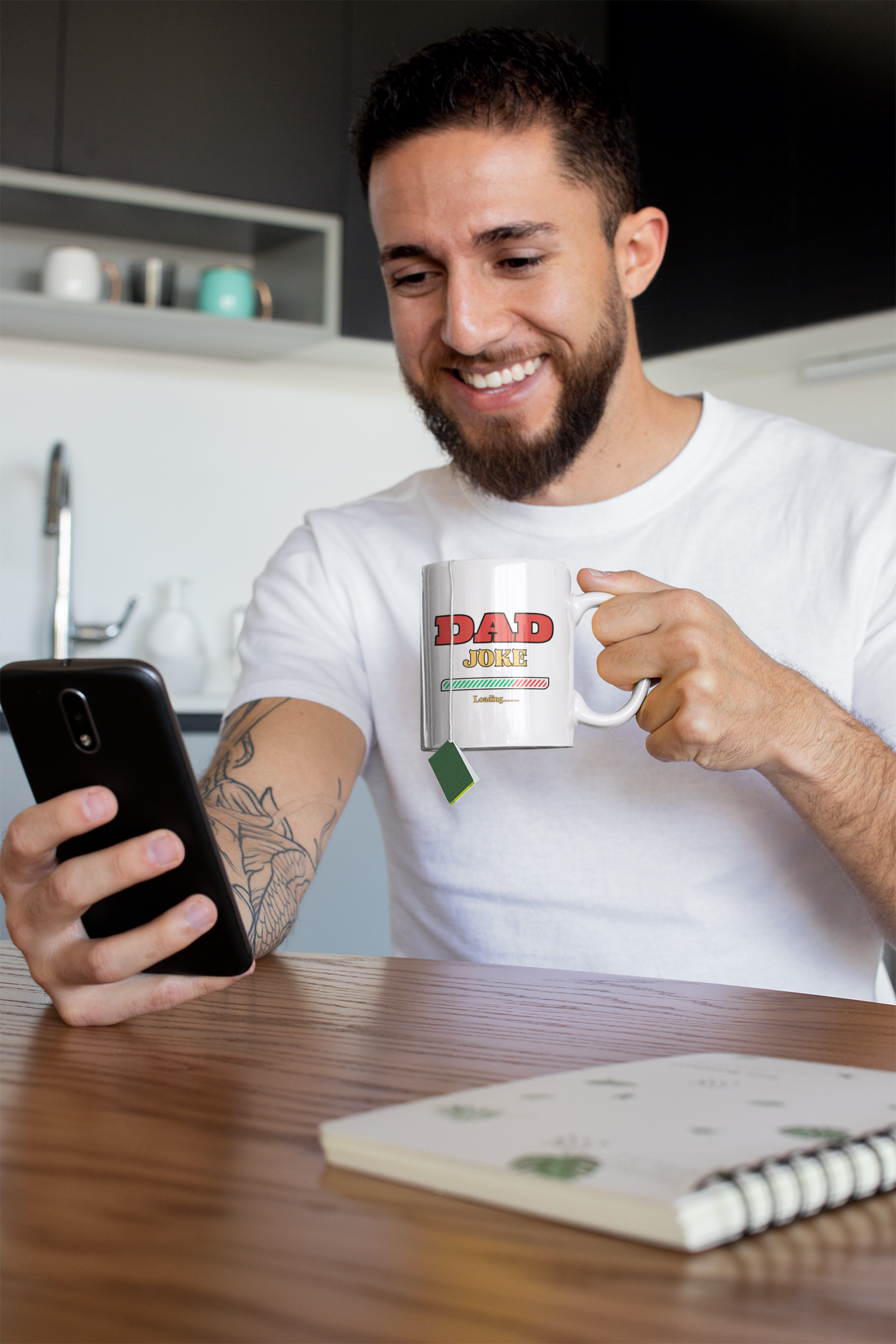 Start Your Day with a Smile: Dad Joke Loading 15oz Ceramic Coffee Mug