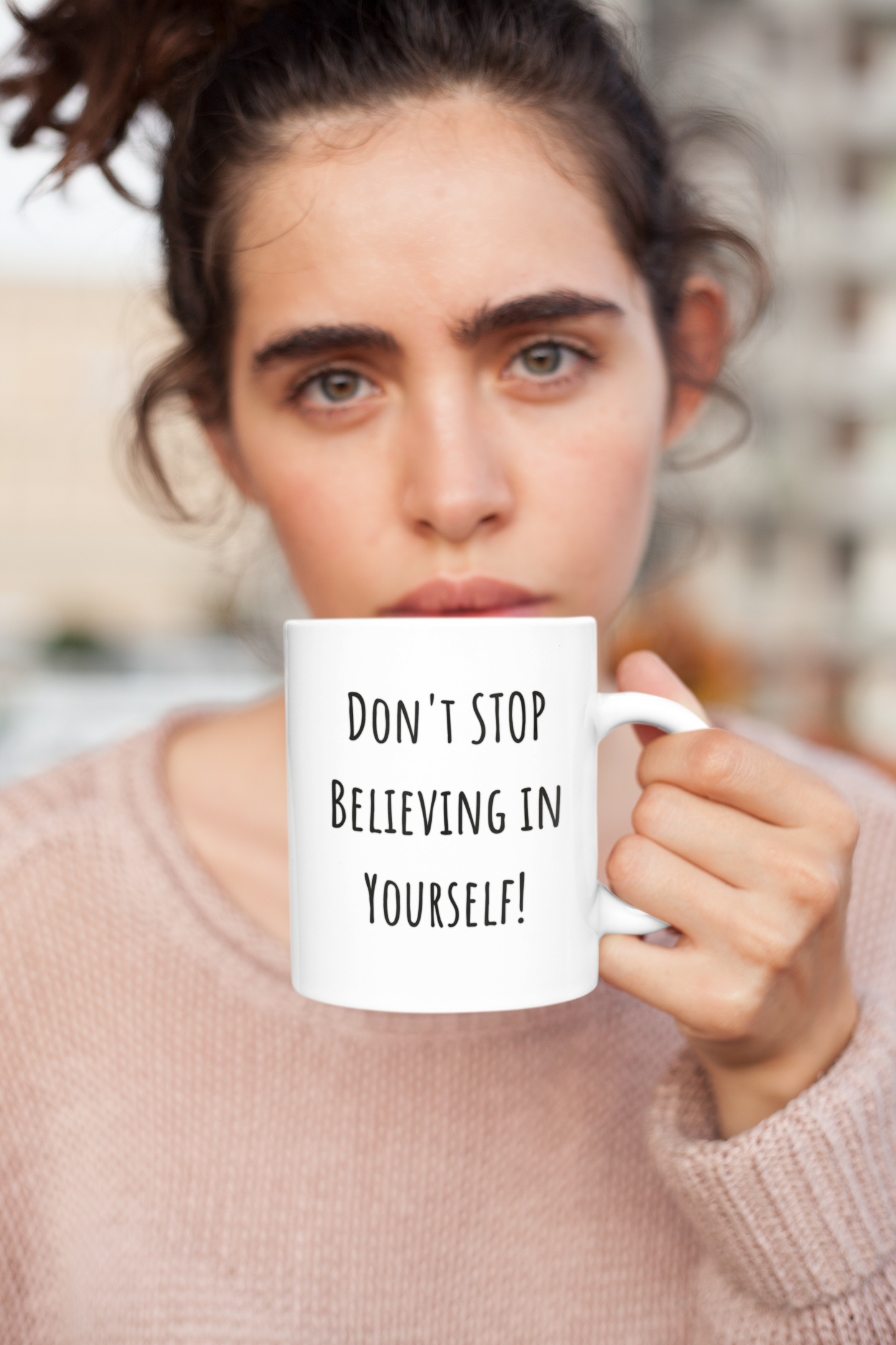 Don't STOP Believing in YOURSELF!: Inspirational 15oz Ceramic Coffee Mug