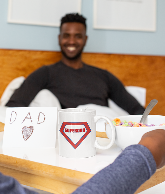 🦸‍♂️ SUPERDAD 15oz Ceramic Coffee Mug 🌟 | Celebrate the Hero in Your Life