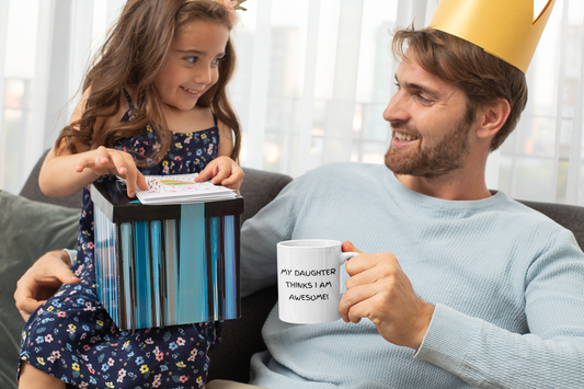 Celebrate Parenting with 'My Daughter Thinks I AM AWESOME' Ceramic Mug 🌟 | 15oz Size for Your Daily Brew ☕ | Ultimate Gift for Parents 🎁