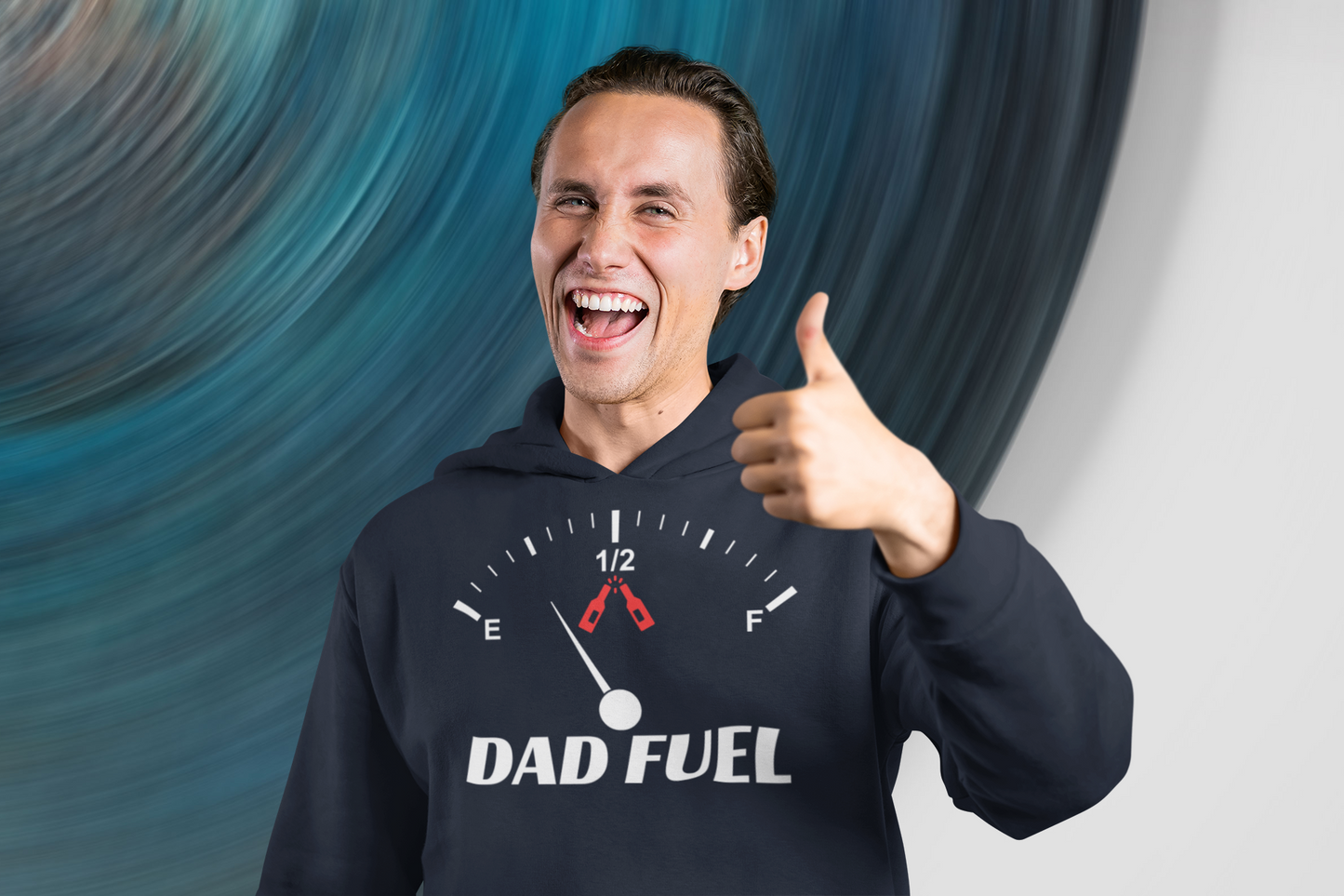 DAD FUEL Premium Men's Hoodie | Fatherhood Fashion Statement | Ideal Gift for Dads