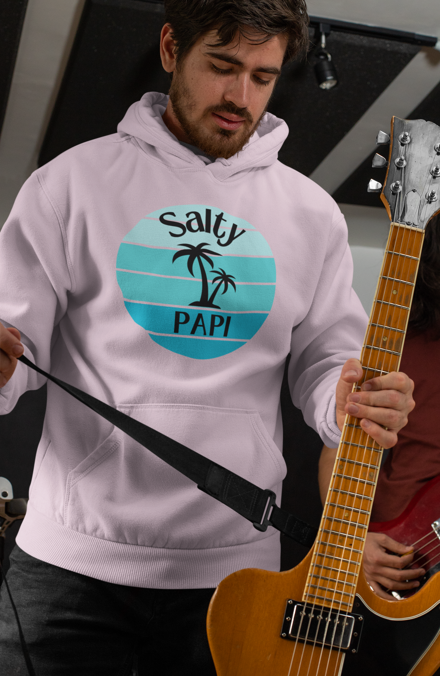 Stay Stylish and Laid-Back: Men's Premium Hoodie with 'Salty Papi' Design