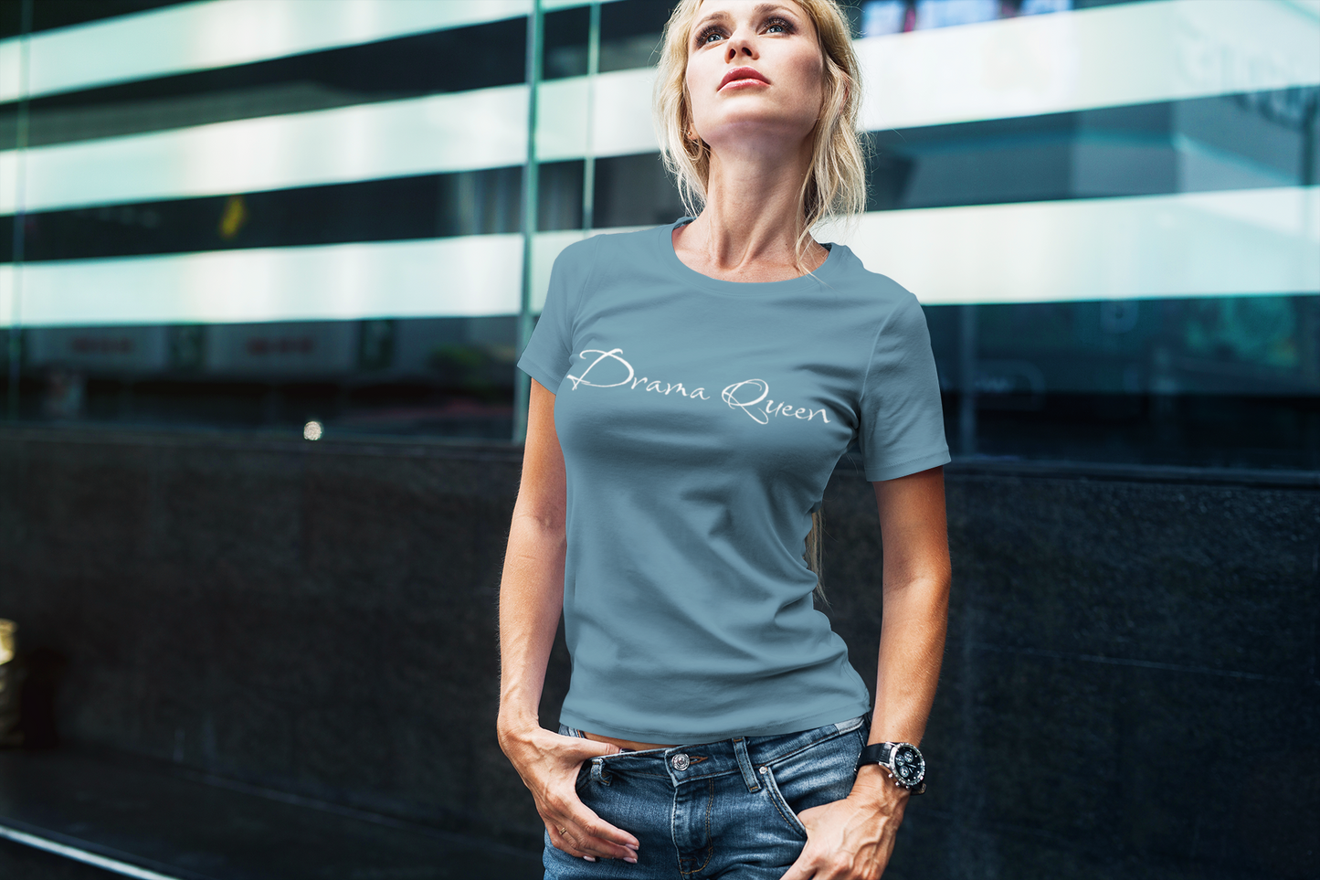 Women's 'Drama Queen' Tee - Embrace Your Sexy Side with Minimalist Flair