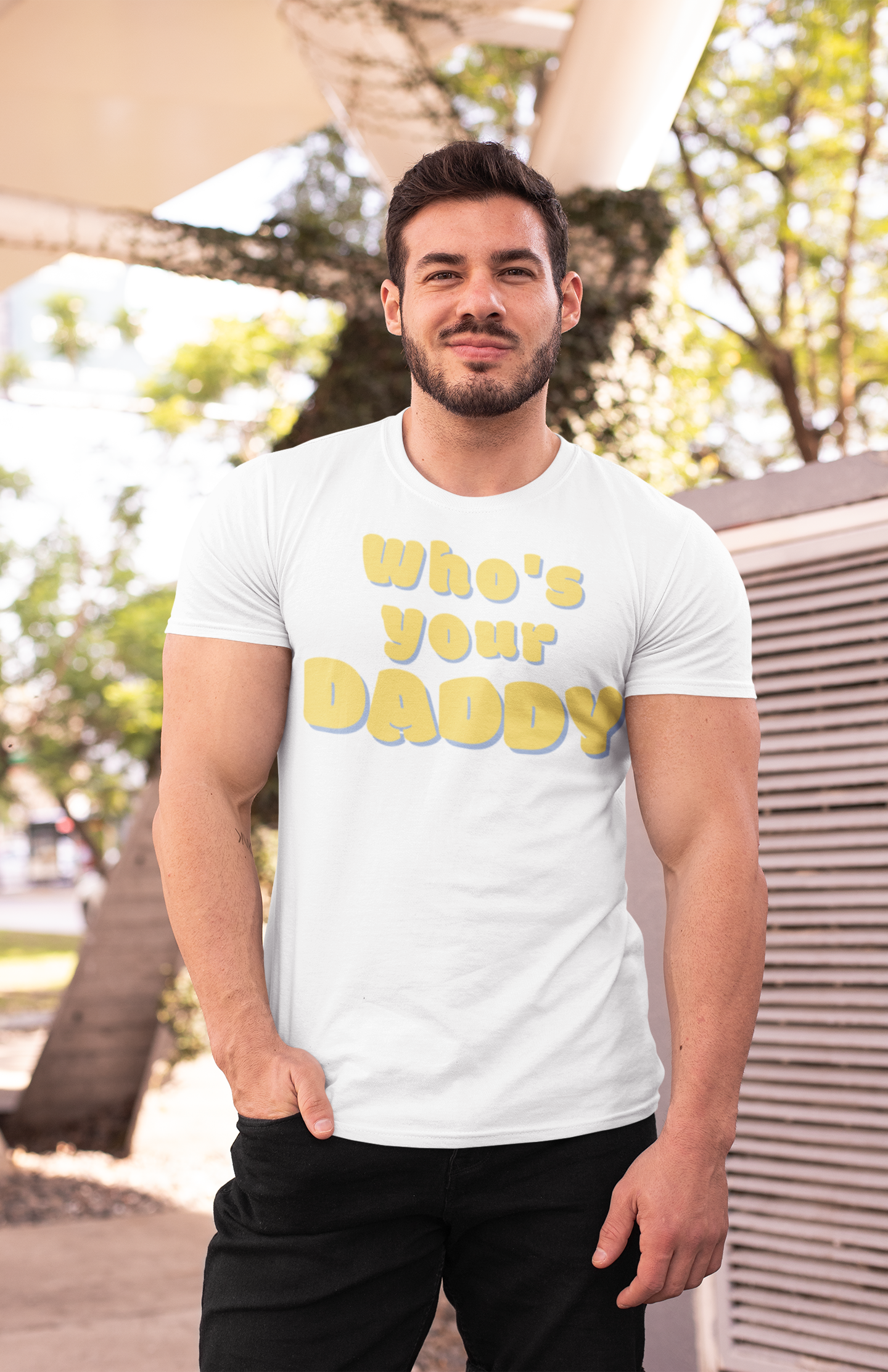 Men's 'Who's your DADDY' T-Shirt | Playful & Sexy | Bold Conversation Starter