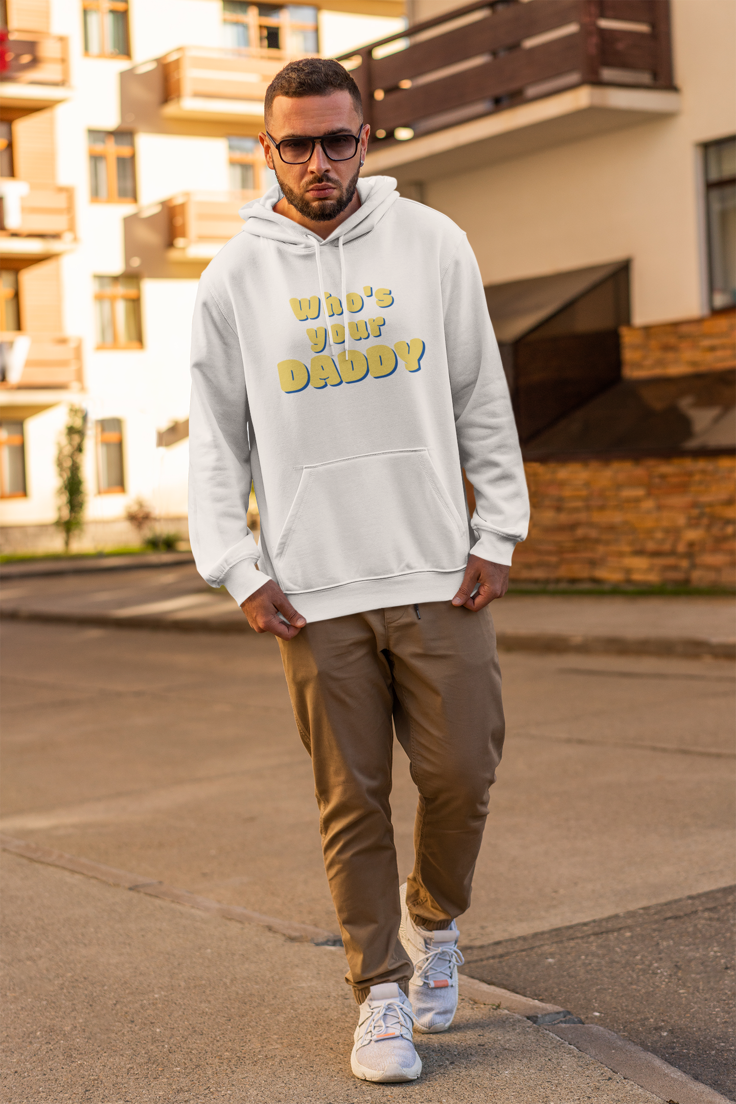 Who's Your Daddy Men's Premium Hoodie: Flaunt Your Confidence and Style