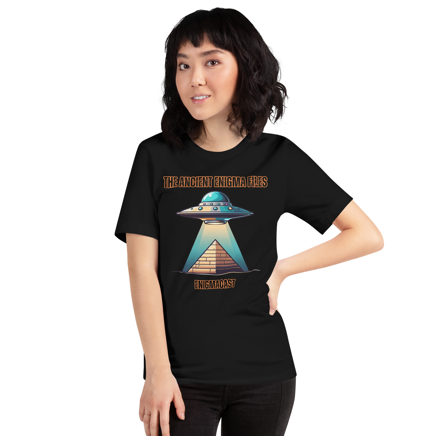 EnigmaCast UFO Unisex Tee Shirt -The Ancient Enigma Files