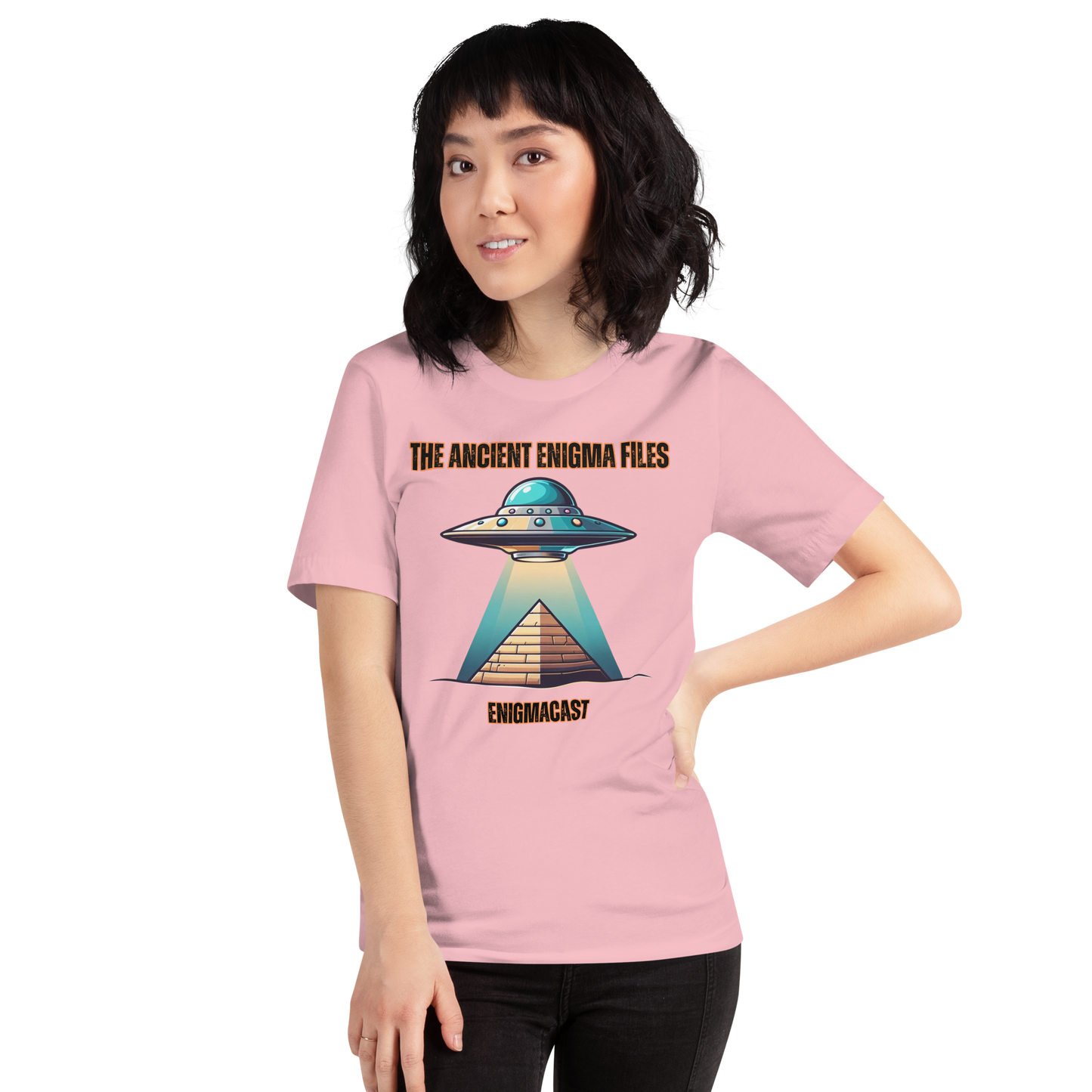 EnigmaCast UFO Unisex Tee Shirt -The Ancient Enigma Files