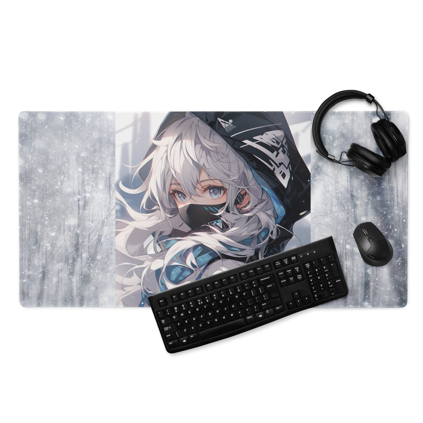 Large Gaming Mouse Pad | 38x18 inches | Anime Female Ninja Artwork - Essential for Gamers