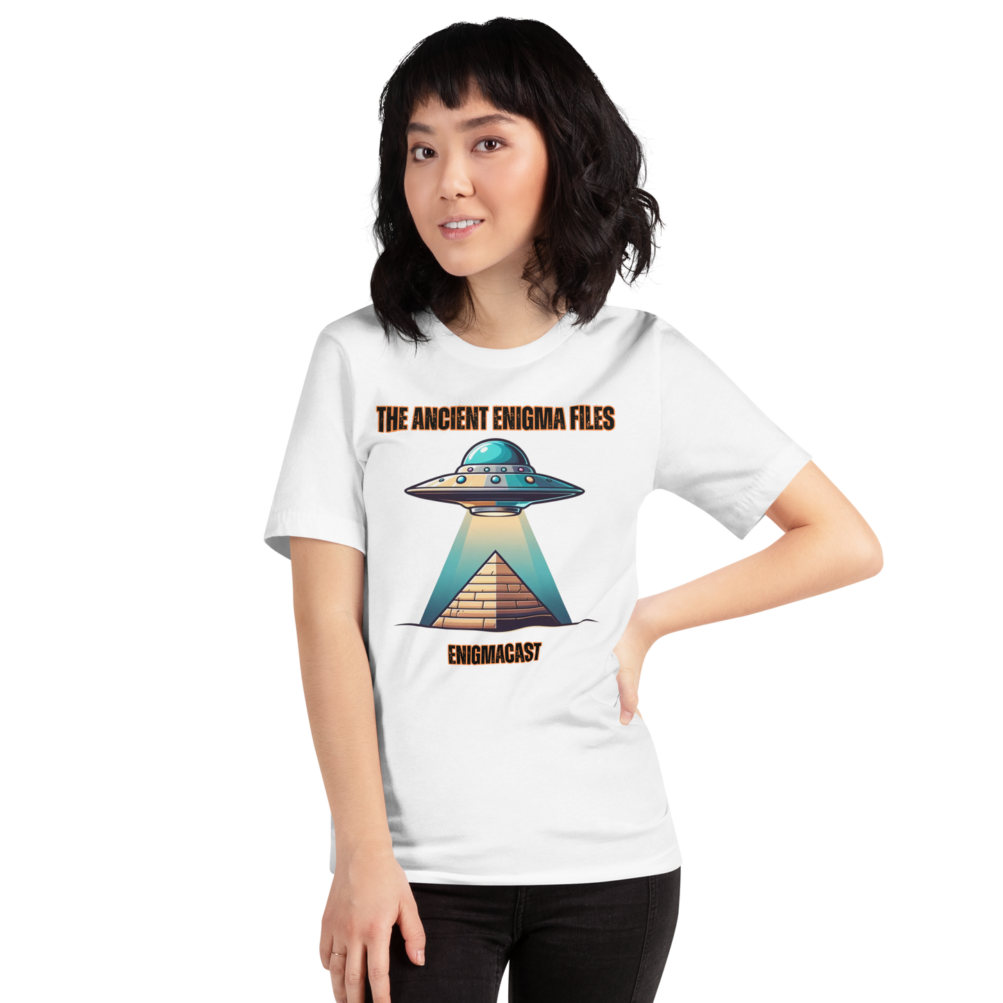 EnigmaCast UFO Unisex Tee Shirt -The Ancient Enigma Files