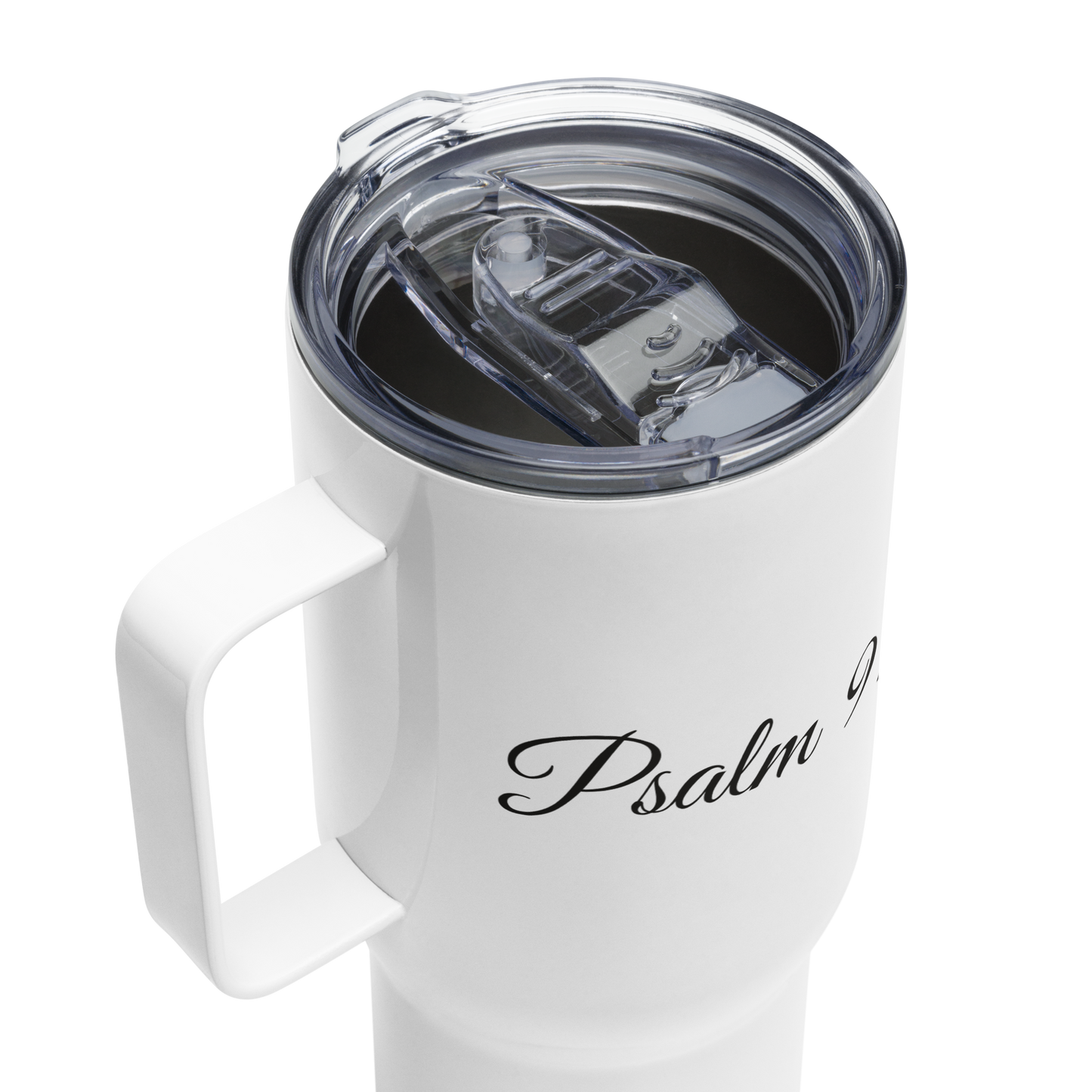 FAITH over FEAR & Psalm 91' 25oz Travel Mug | Stainless Steel Christian Cup | Inspirational Beverage Container