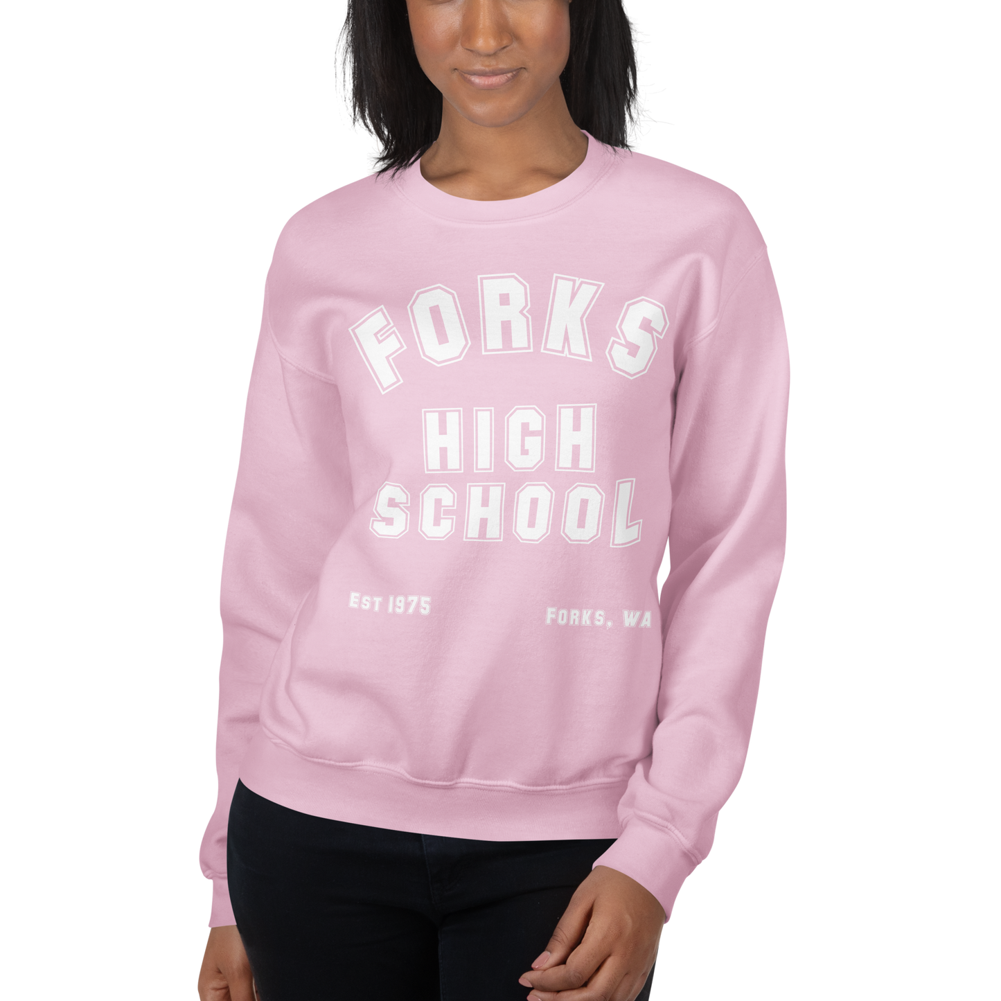 Women's Premium Forks High School Sweatshirt – Twilight-Inspired – Soft & Cozy Cotton