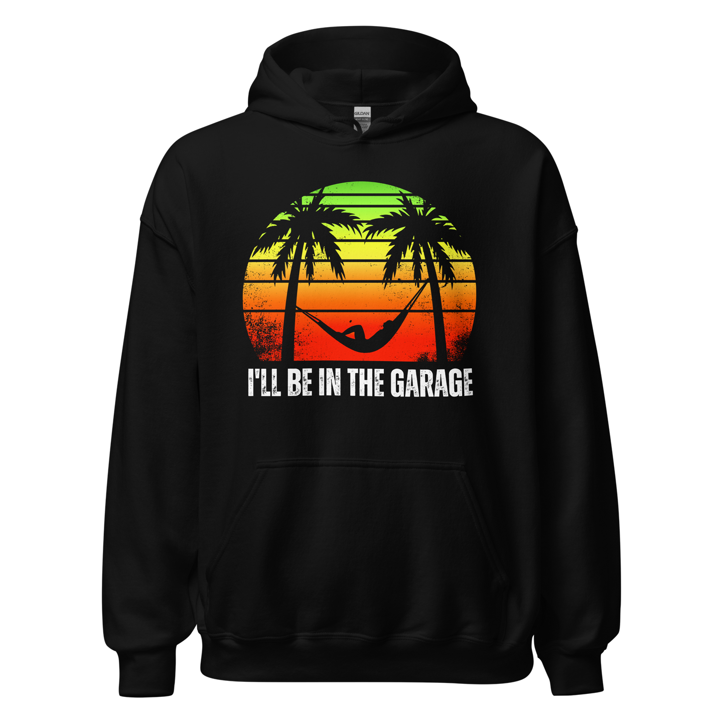 I'LL BE IN THE GARAGE Men's Premium Hoodie - Relaxed Handyman Style