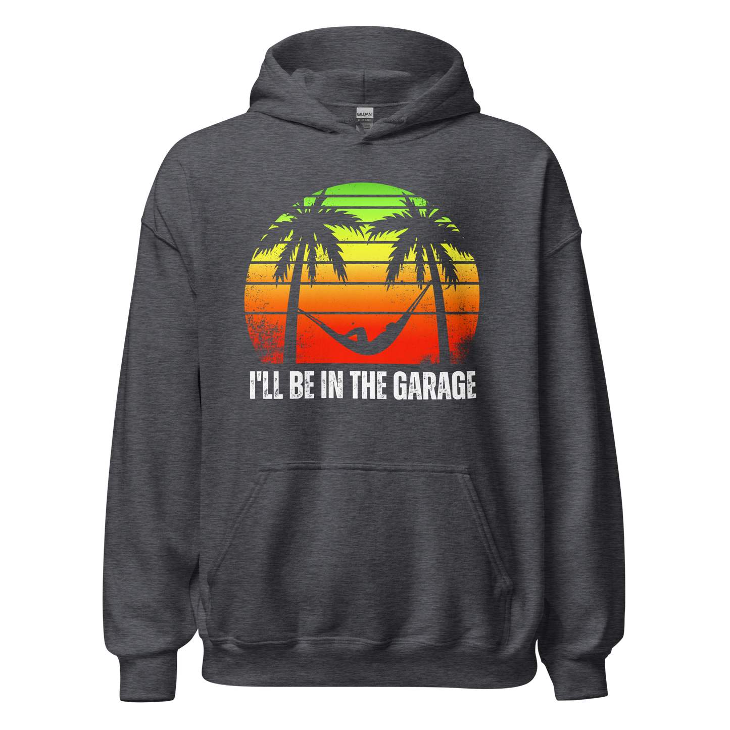 I'LL BE IN THE GARAGE Men's Premium Hoodie - Relaxed Handyman Style