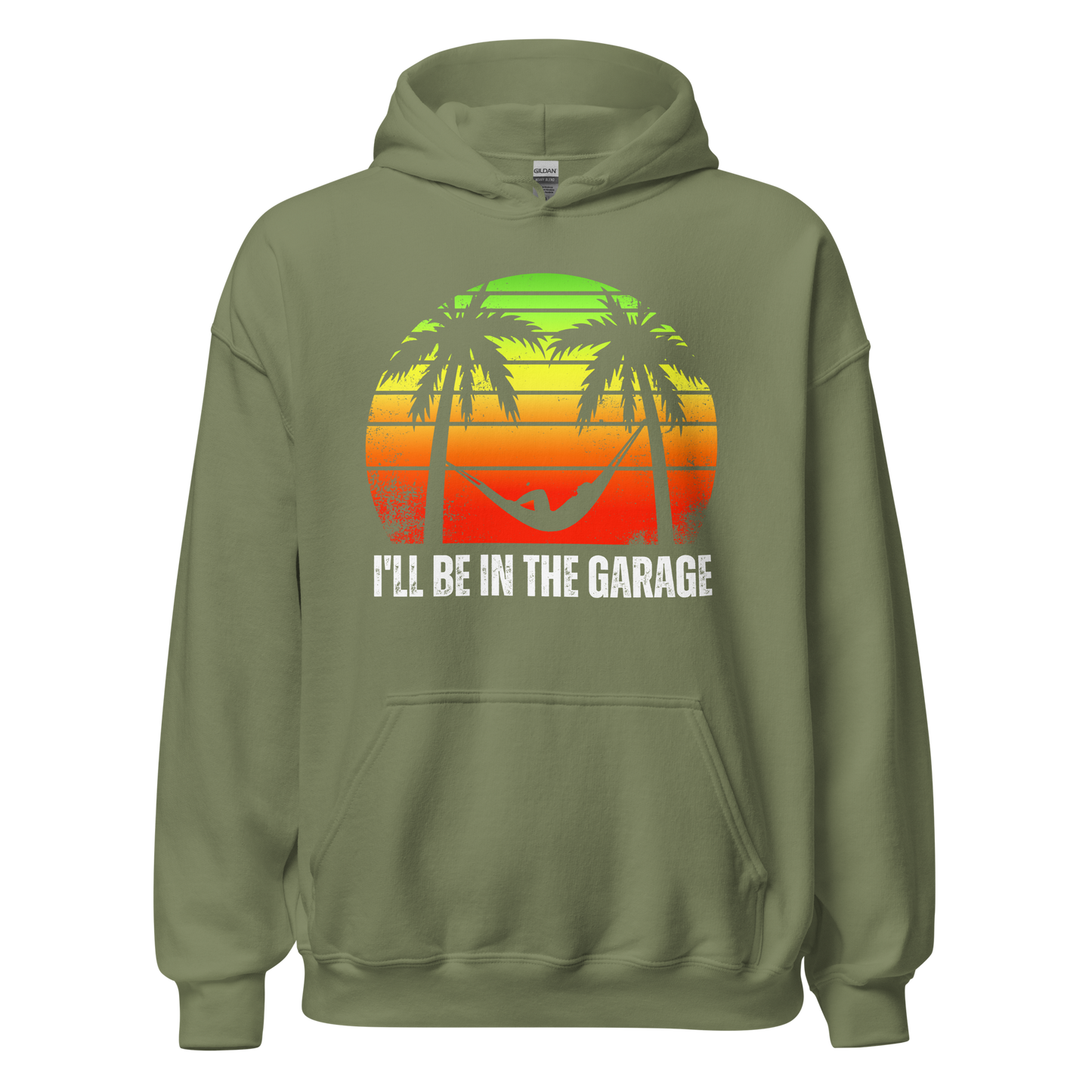 I'LL BE IN THE GARAGE Men's Premium Hoodie - Relaxed Handyman Style