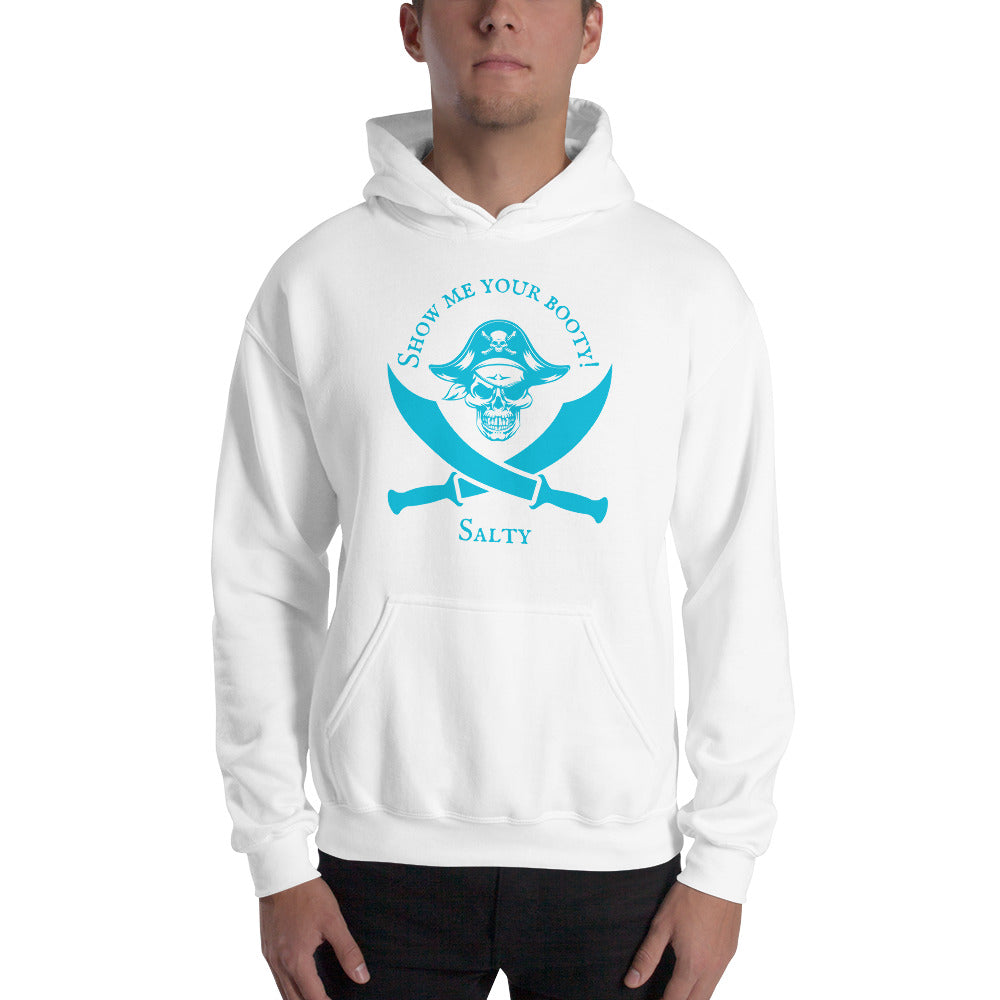 Men's 'Show me your BOOTY!' Pirate Hoodie - Salty & Flirty - Ocean Lifestyle Apparel