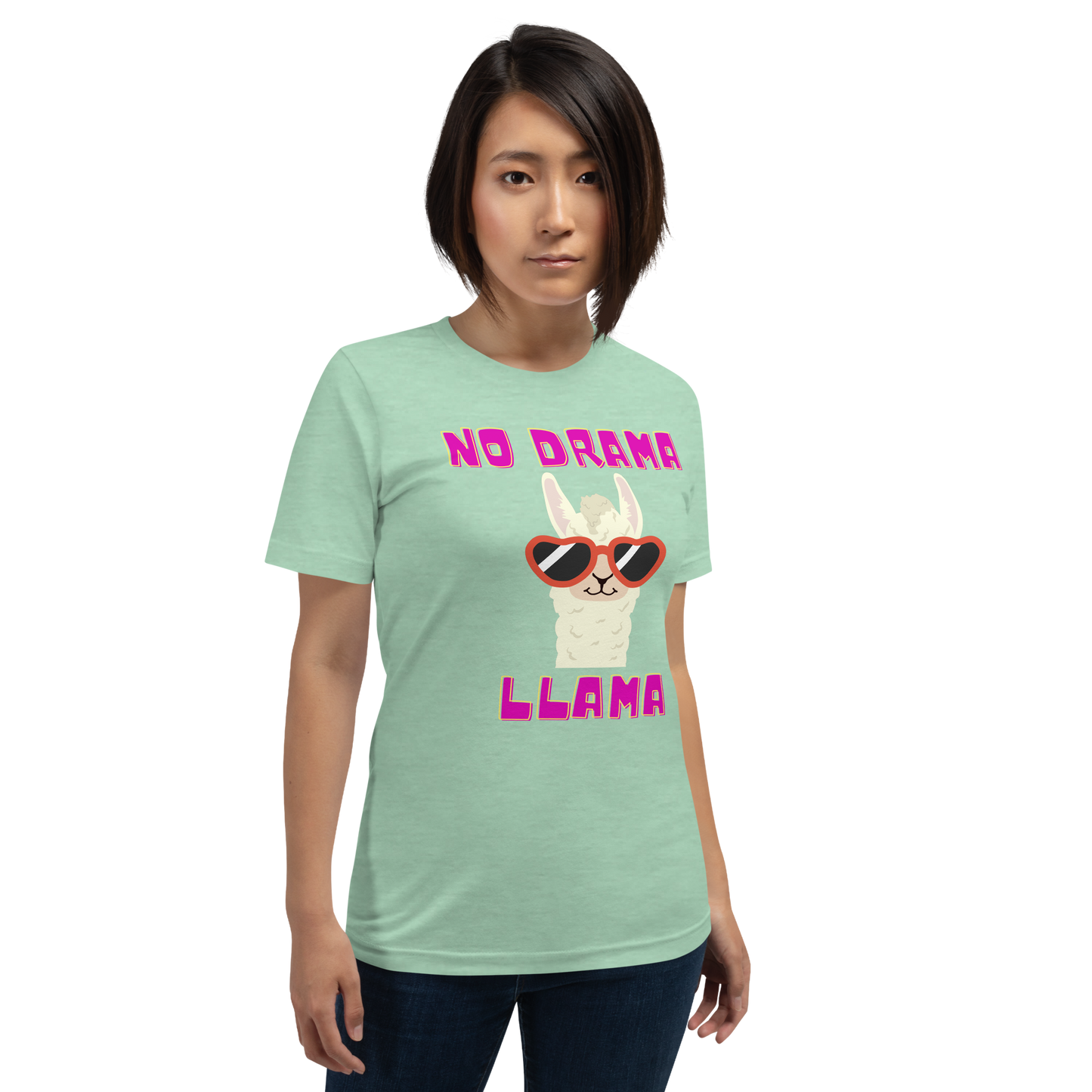 Women's Designer 'No Drama Llama' Tee – Chic & Quirky Casual Wear