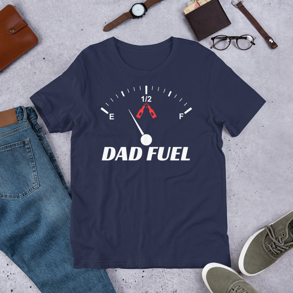 DAD FUEL Designer Tee for Men | Premium Cotton | Modern Fit | Perfect Gift for Fathers & Dad Enthusiasts