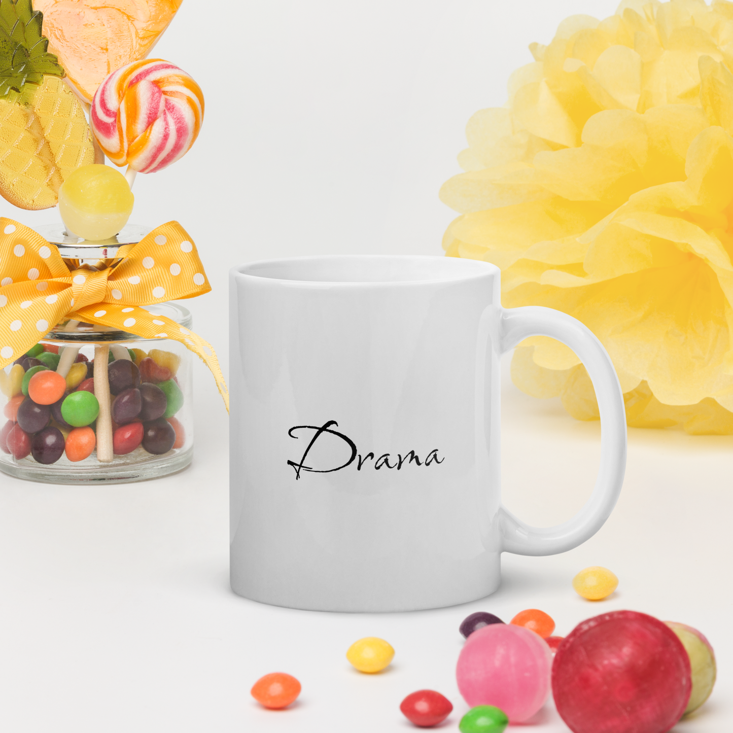 Drama Attitude in Every Sip: 15oz Ceramic Coffee Mug for the Bold and Expressive