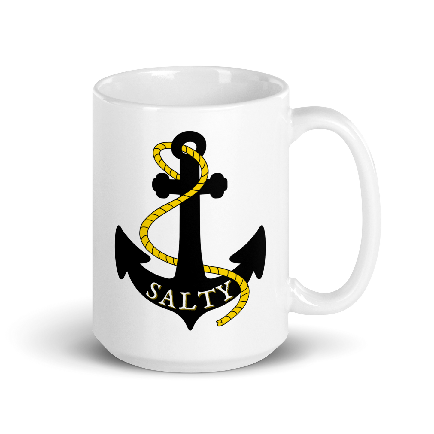 Salty 15oz Ceramic Coffee Mug: Embrace Your Ocean Lover Spirit with Every Sip!