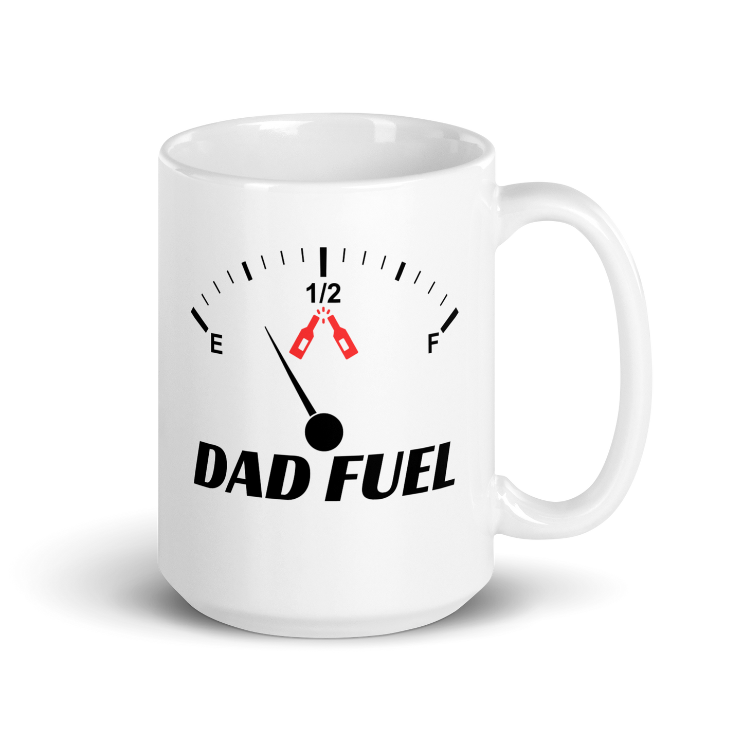 DAD FUEL 15oz Mug - Premium Ceramic | Essential Coffee Partner for Every Dad | Great Father's Day Gift